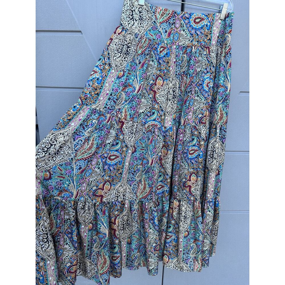NATURAL LIFE Multicolor Bohemian Maxi Skirt - Picture 6 of 14